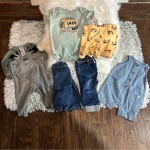Lot of 6 Baby Boy Mixed Clothes Newborn 0-9Months And Come In Variety Brads.
